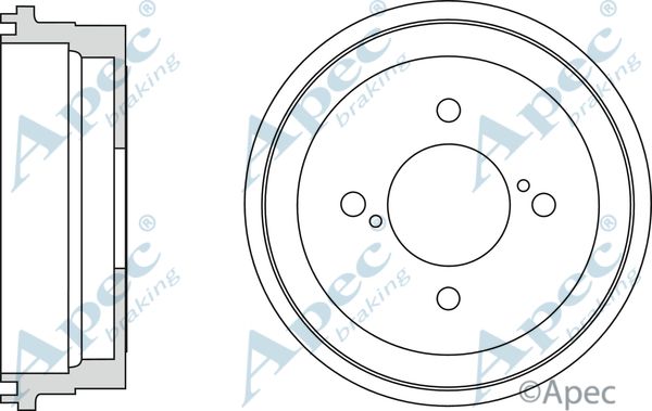 APEC BRAKING stabdžių būgnas DRM9965